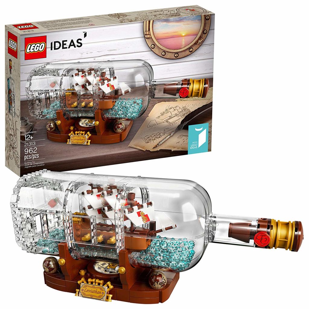 LEGO Ideas Ship in a Bottle with box