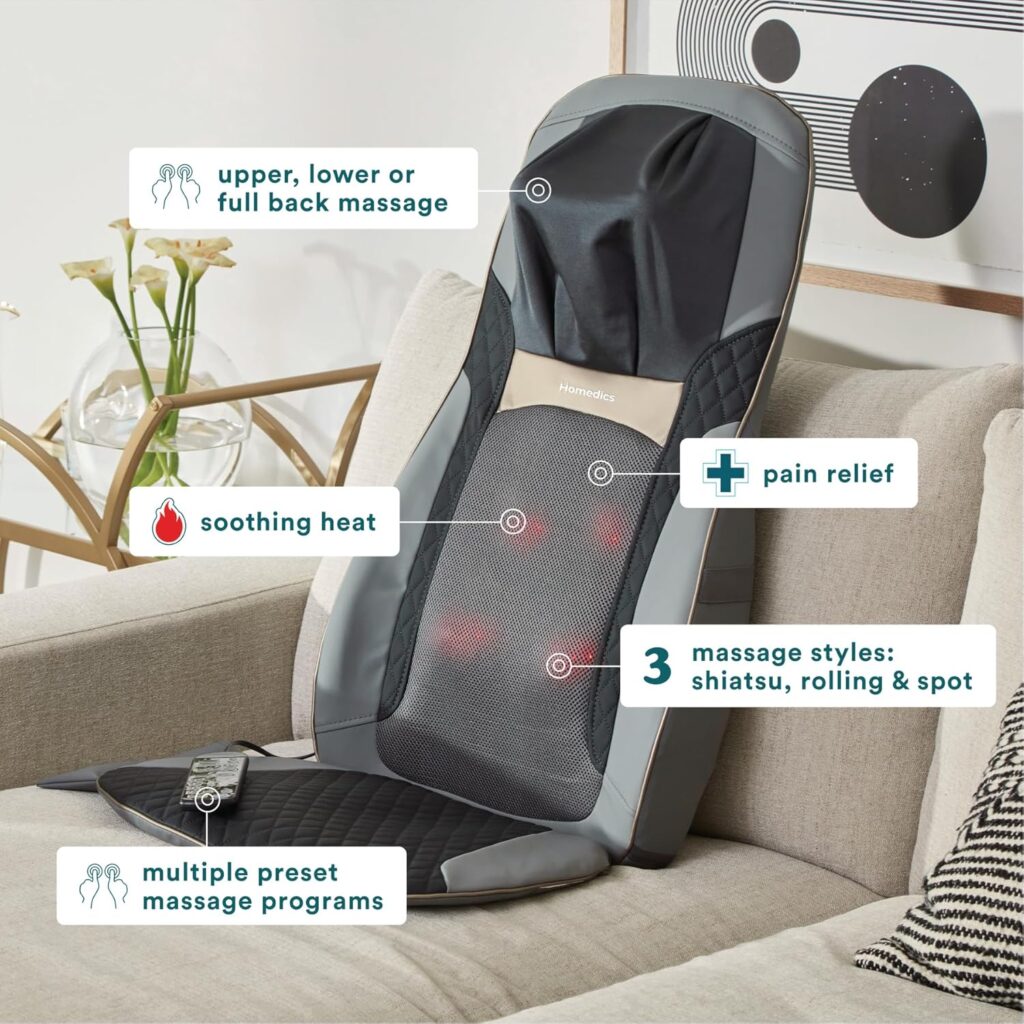 Homedics Shiatsu Elite II featuers