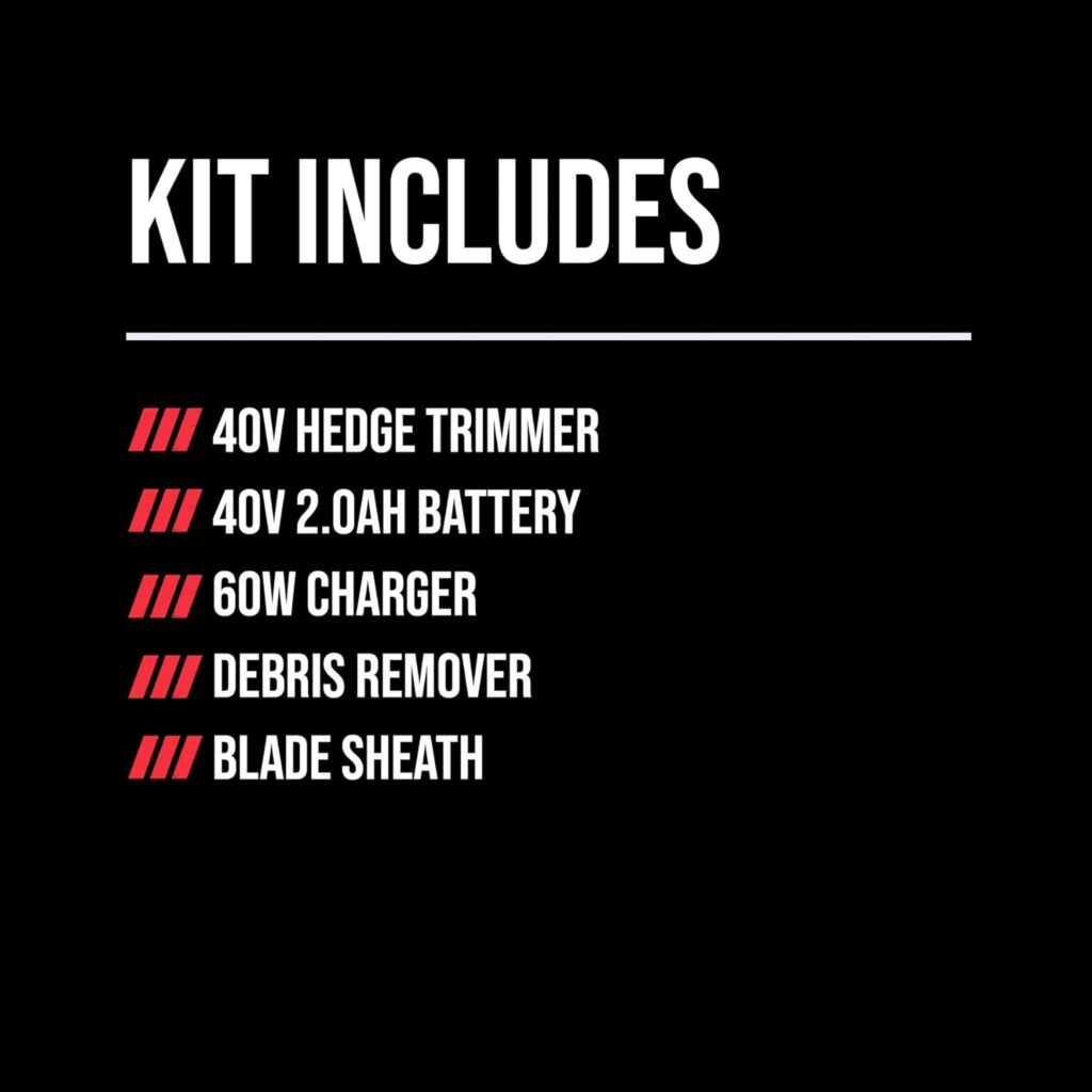 SKIL 40V 24-Inch Brushless Hedge Trimmer kit