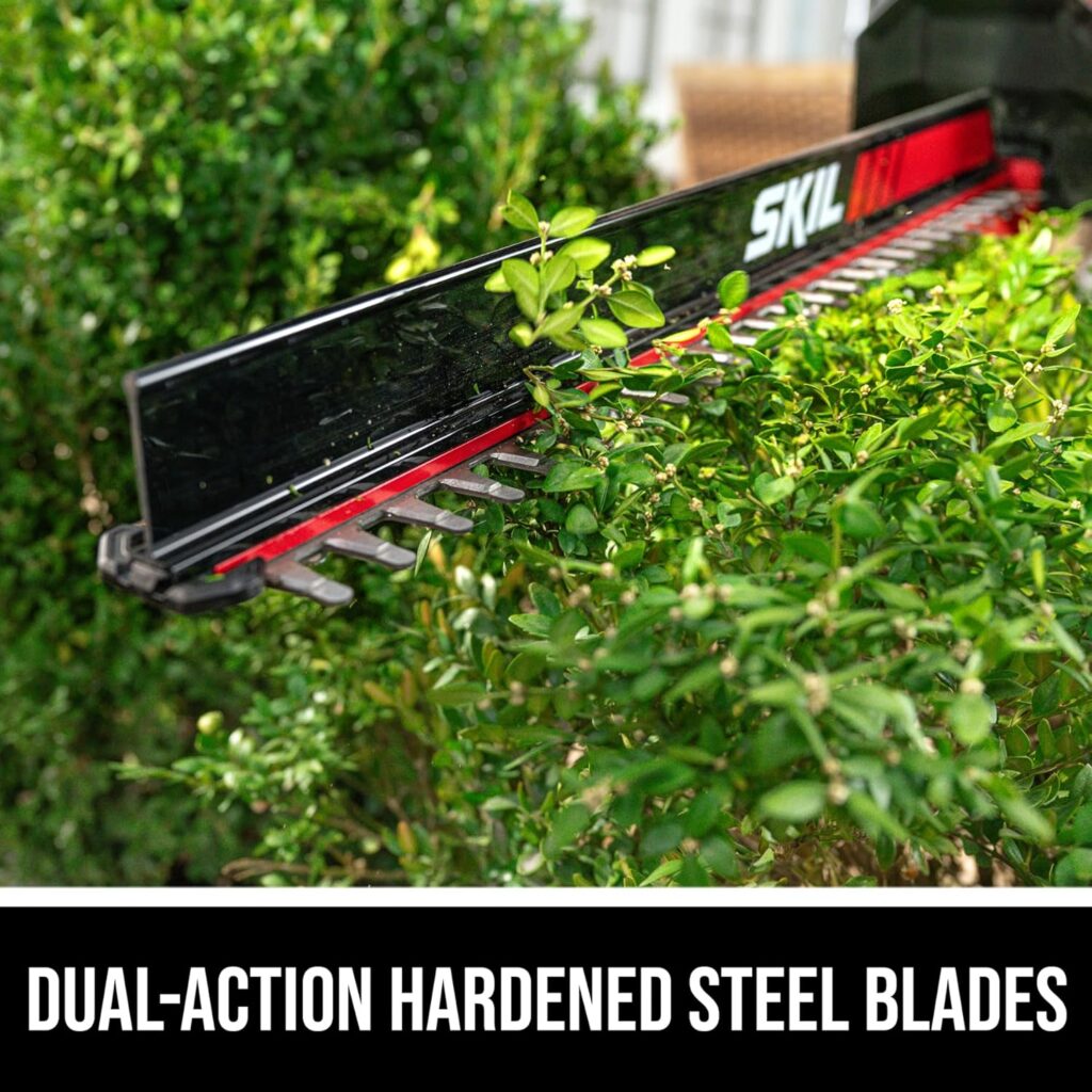 SKIL 40V 24-Inch Brushless Hedge Trimmer steel blade