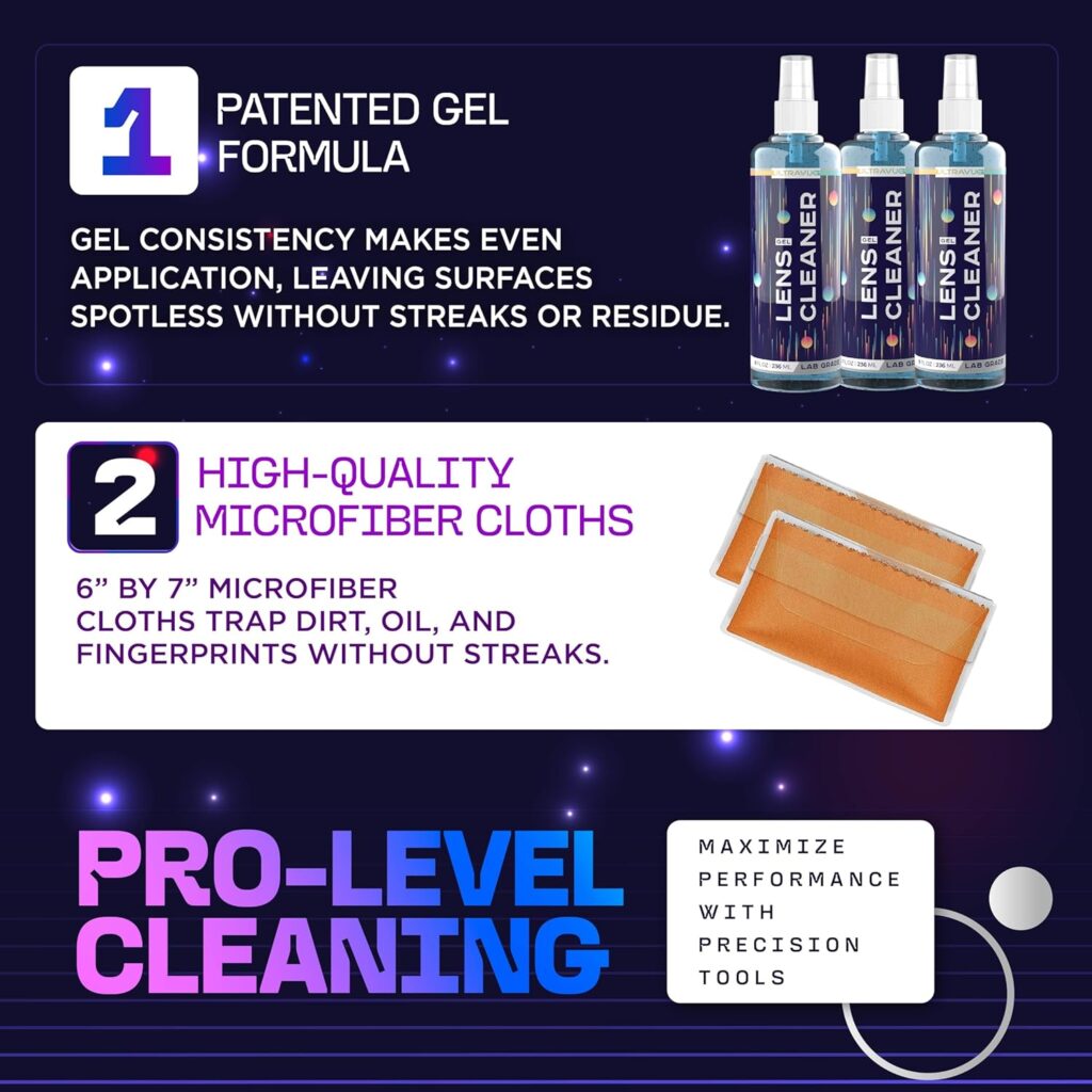 UltraVue Gel Cleaner Key Features how to clean