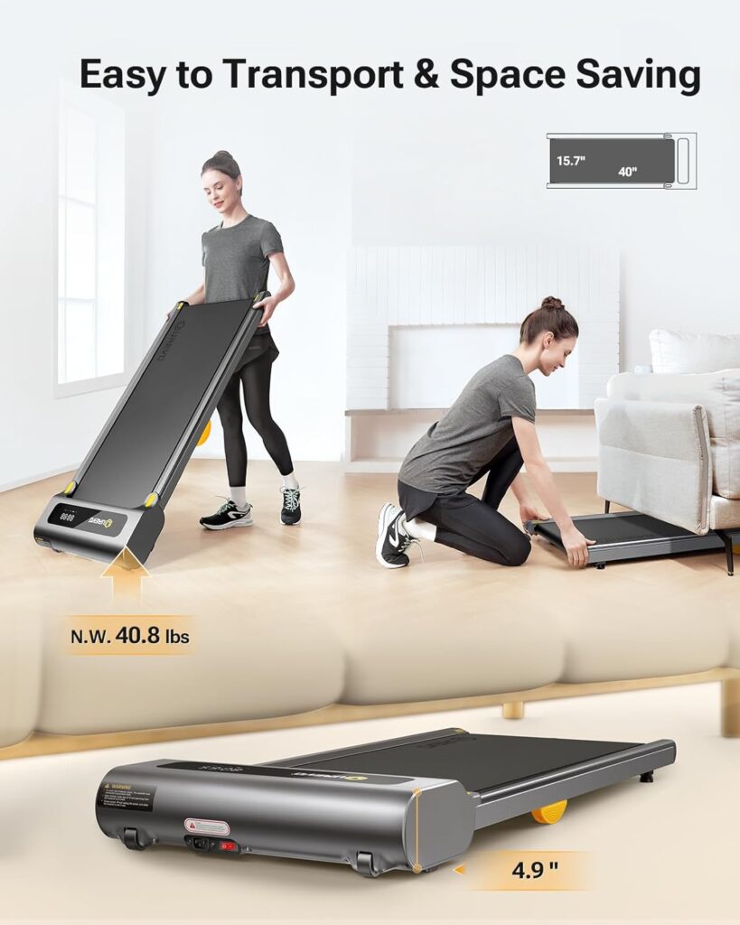 UREVO Walking Pad Under Desk Treadmill dimensions