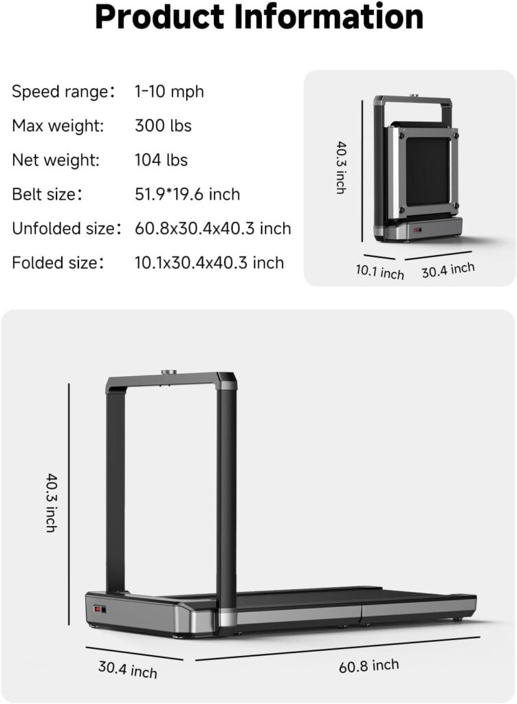 WalkingPad X25 dimensions