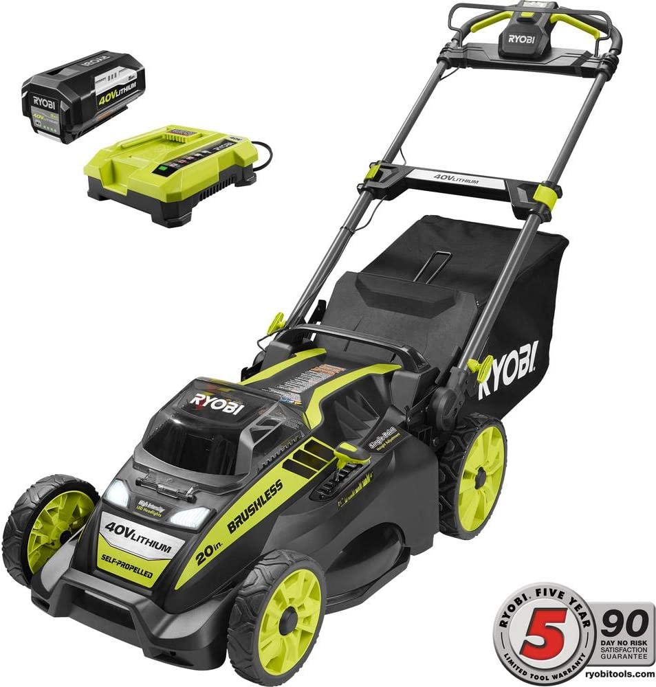 Ryobi RY40190 Self-Propelled Lawn Mower battery pack