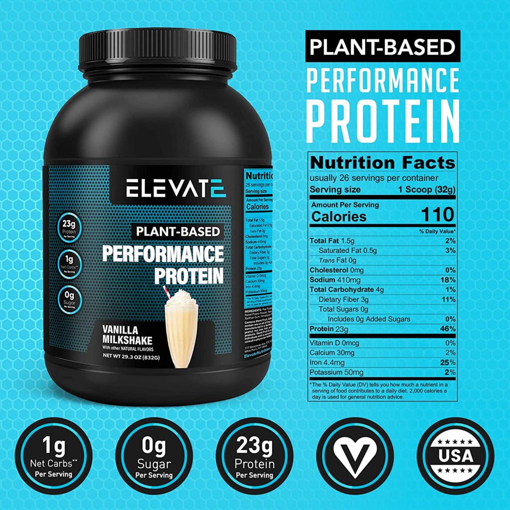 Elevate Plant-Based Vegan Protein Powder