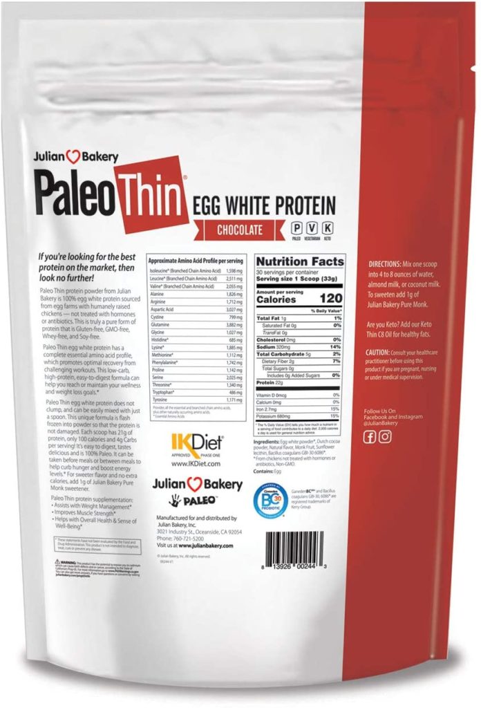 Julian Bakery’s Paleo Thin Protein Powder