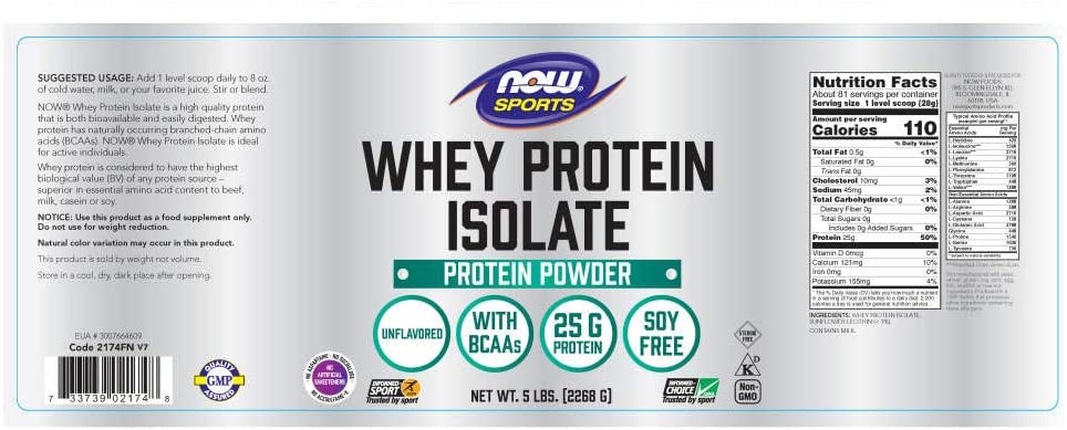 Now Sports Whey Protein Powder