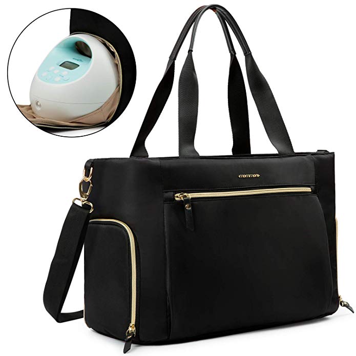 Mommore Breast Pump Bag Diaper Tote Bag