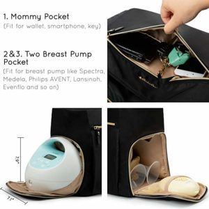 Mommore Breast Pump Bag Diaper Tote Bag  more feat.