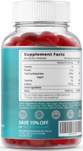 BeLive Biotin Gummies contents