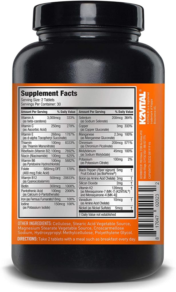 JYM Sports Multivitamin supplements