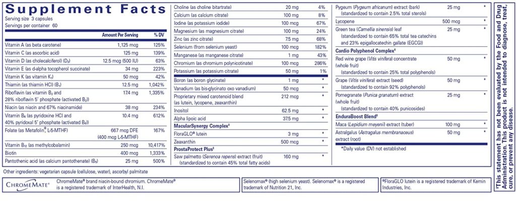 Pure Encapsulations supplements