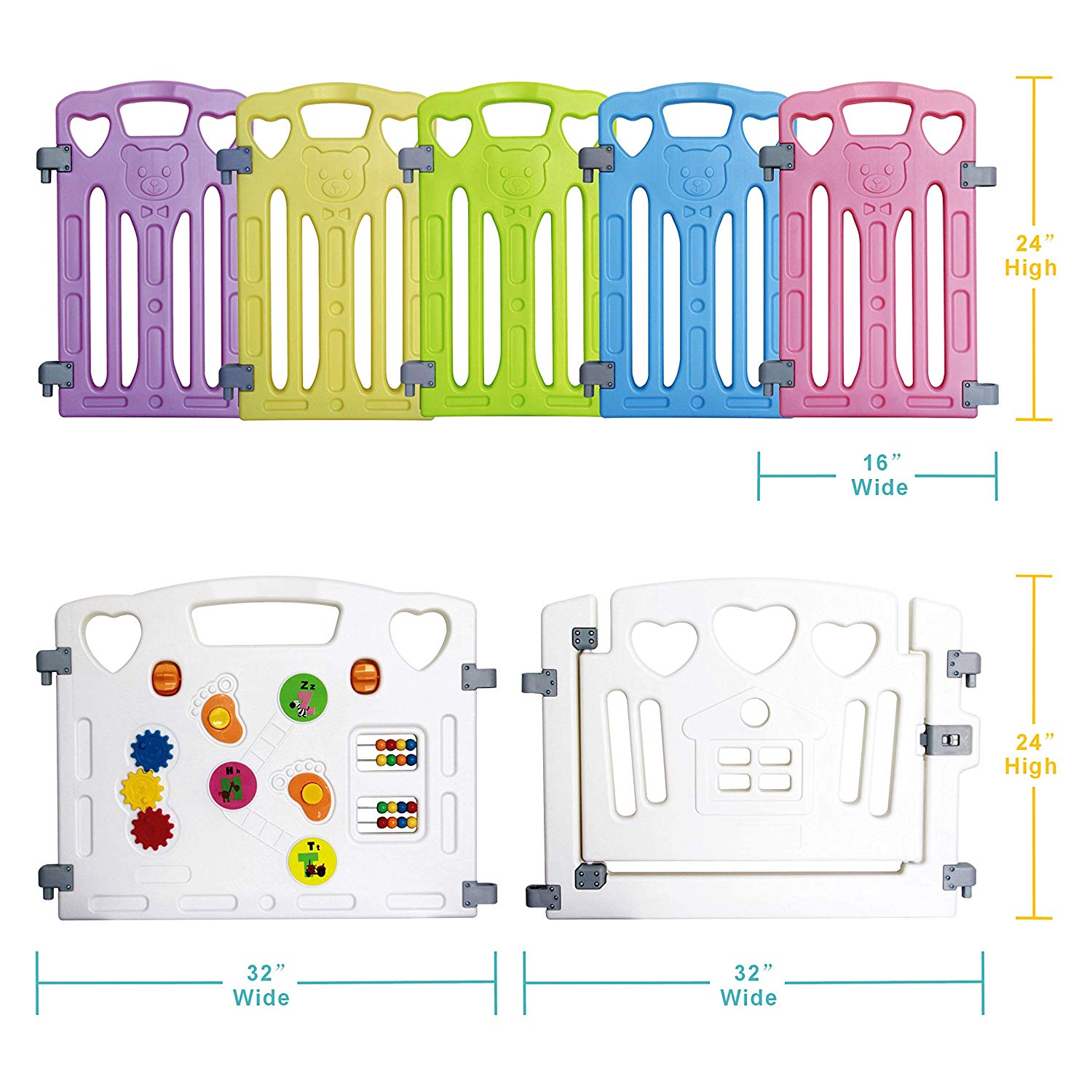 Gupamiga Baby Playpen Play Yard dimensions