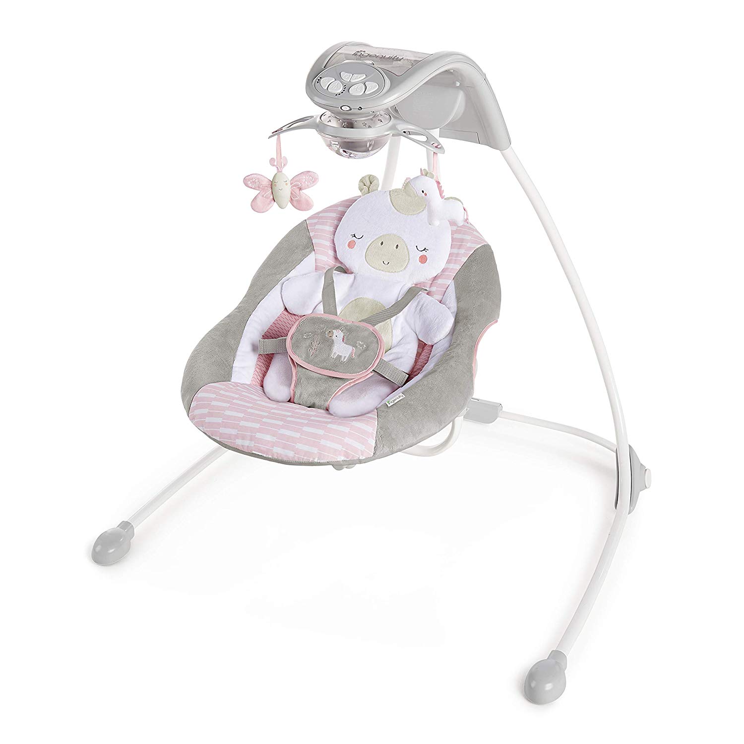 Ingenuity Inlighten Cradling Swing- Flora The Unicorn