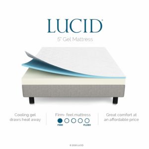 LUCID 5” Gel Memory Foam Mattress