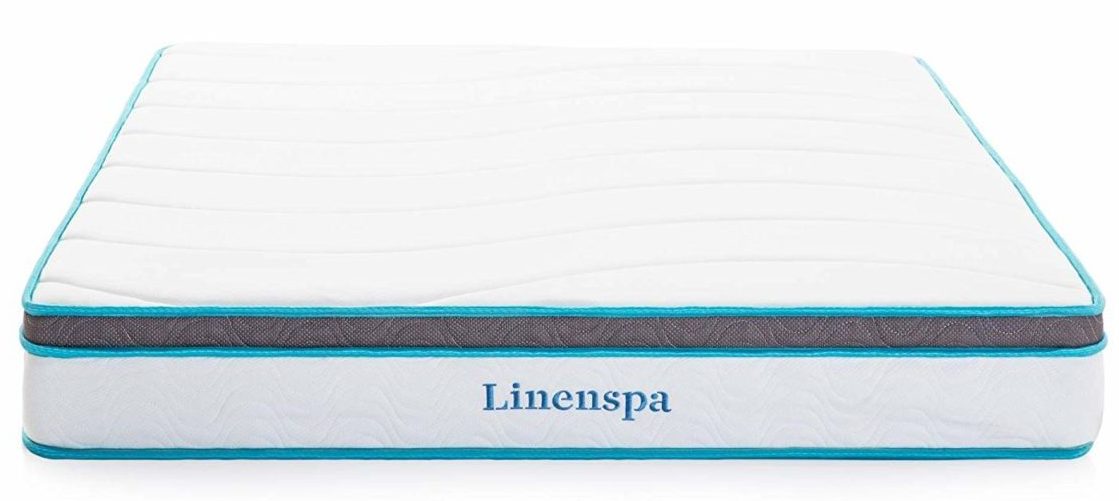 Linenspa 8” Memory Foam and Innerspring Hybrid Mattress