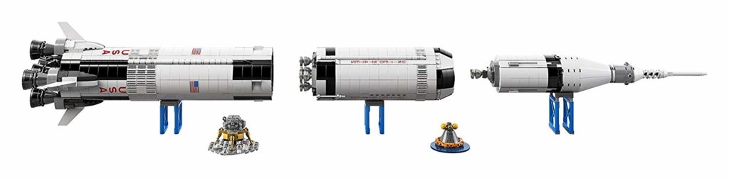 LEGO Ideas NASA Apollo Saturn V dismantled 