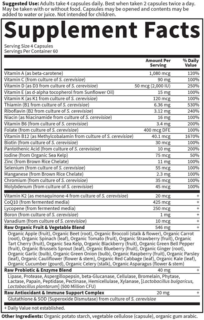 Garden of Life Multivitamin for Men - Vitamin Code