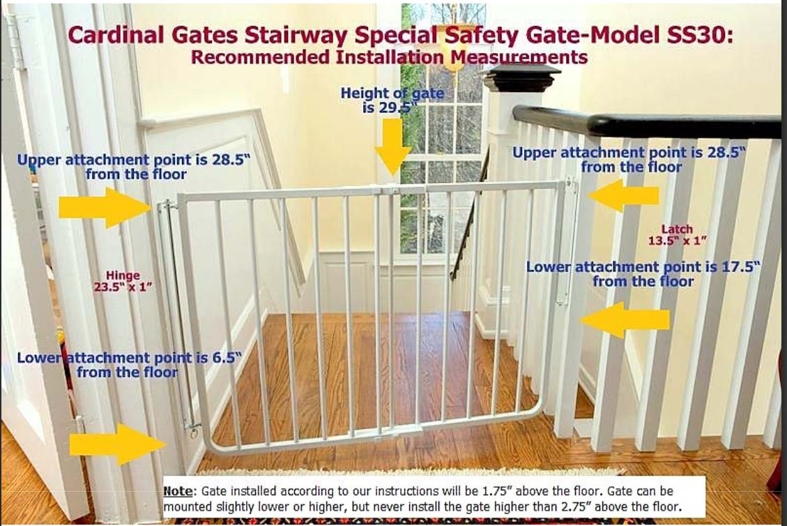 Cardinal Gates Stairway Angle Baby Gate