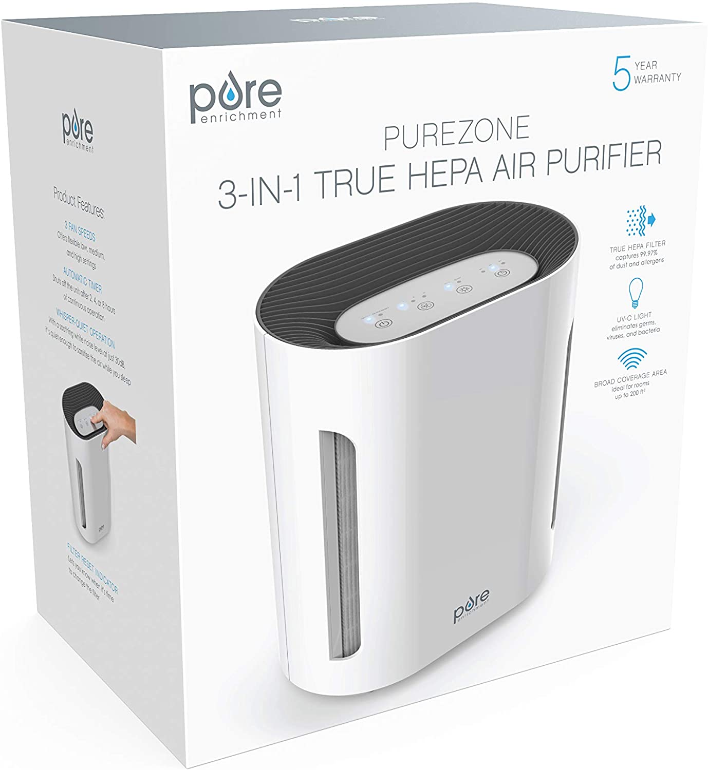 Pure Enrichment PureZone 3-in-1 Air Purifier