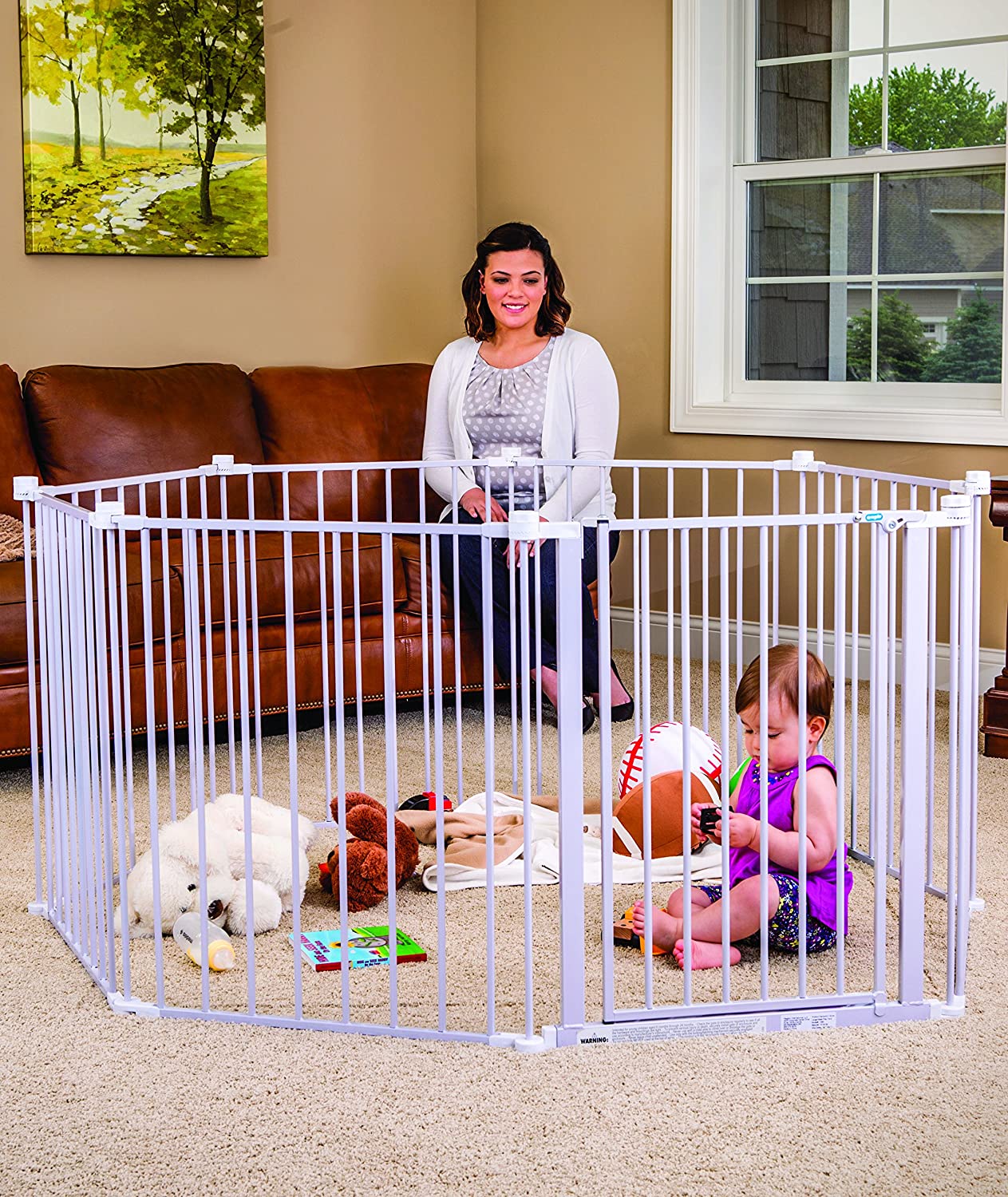 Regalo 192-Inch Super Wide Adjustable Baby Gate and Play Yard 1