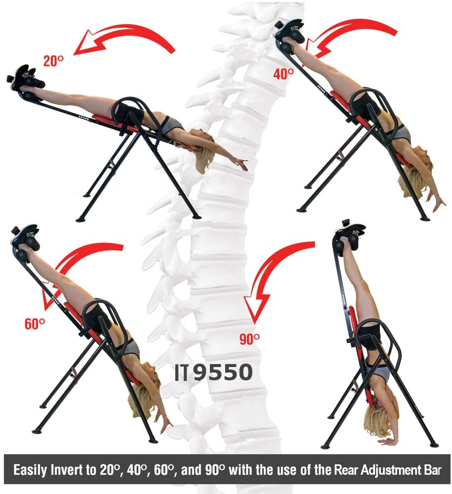 Body Vision IT9550 Deluxe Inversion Table degree