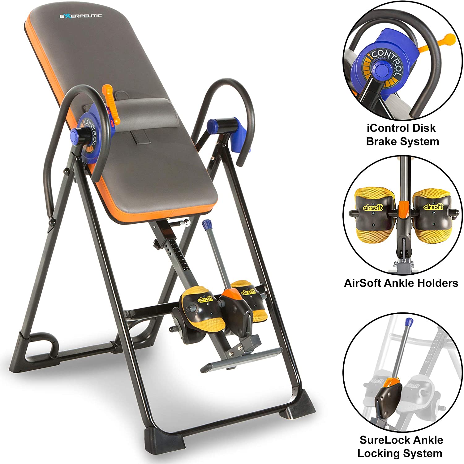 Exerpeutic 975SL Heavy Duty Inversion Table