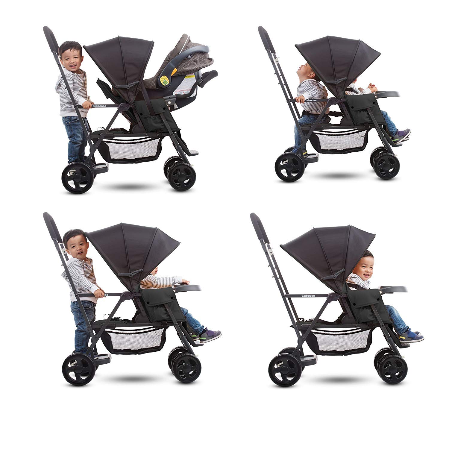 Joovy Caboose Graphite Stand-on Tandem Stroller