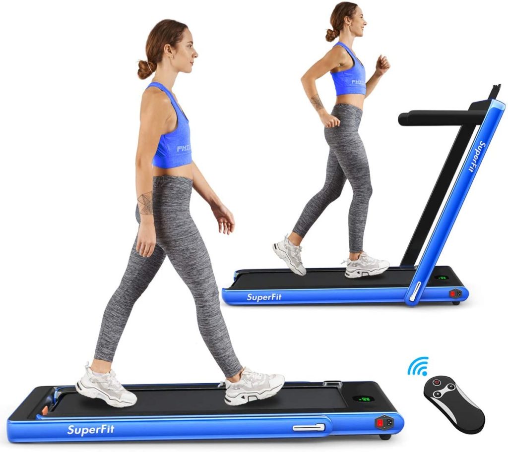 Goplus 2-in-1 Folding Treadmill