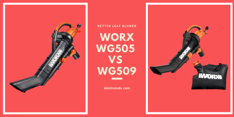 Worx WG505 vs WG509