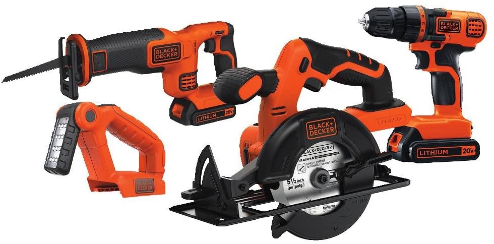 Black+Decker Cordless Drill Combo Kit, 6-Tool