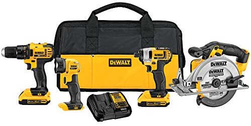 DeWalt 20V Max Combo Kit 4-Tool -Power Tool Set