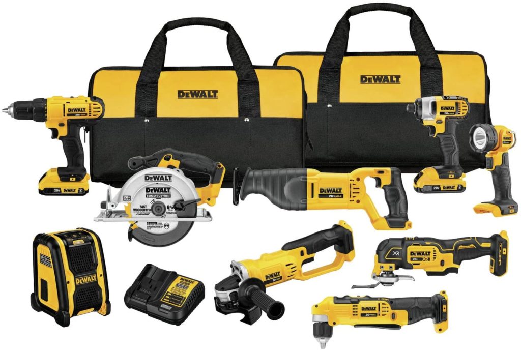 Dewalt Max Cordless Drill Power Tool Set, 9-Tool