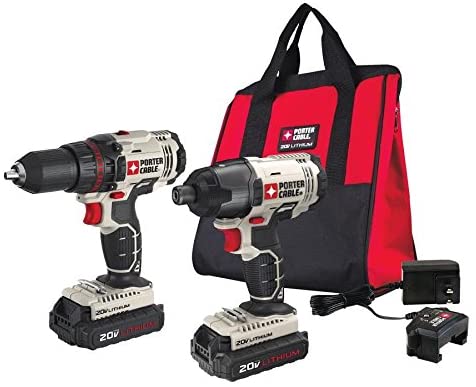 Porter-Cable 20V Max Cordless Drill Combo Kit, 2-Tool