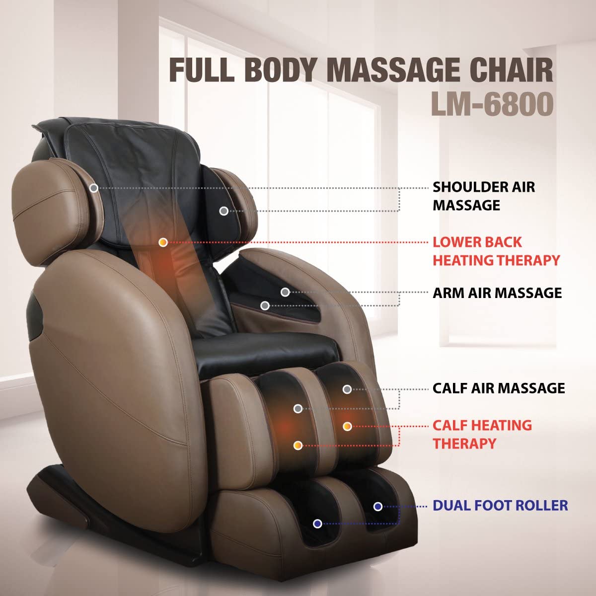 Kahuna LM6800 Full Body Massage Chair Recliner