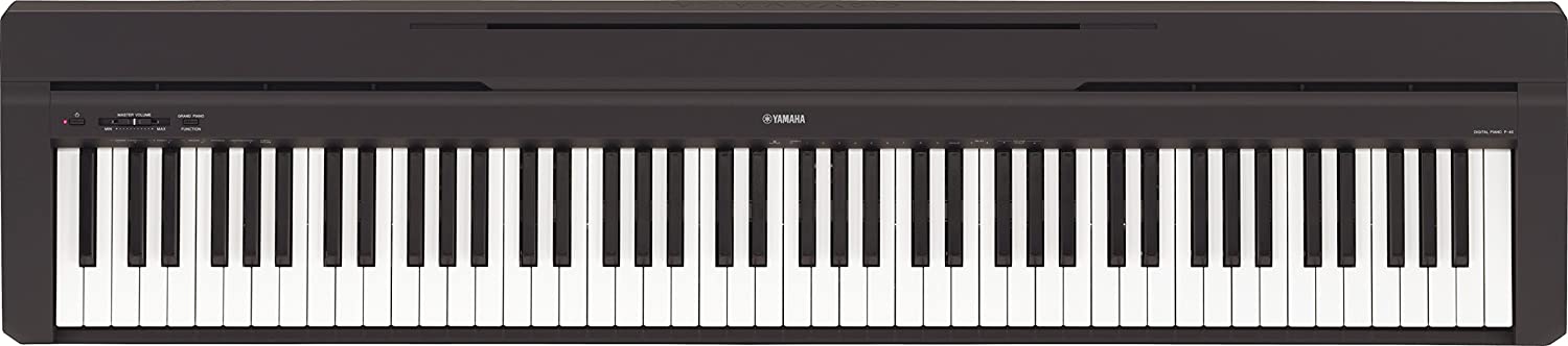 Yamaha P-45 88-Key Weighted Action Digital Piano top view