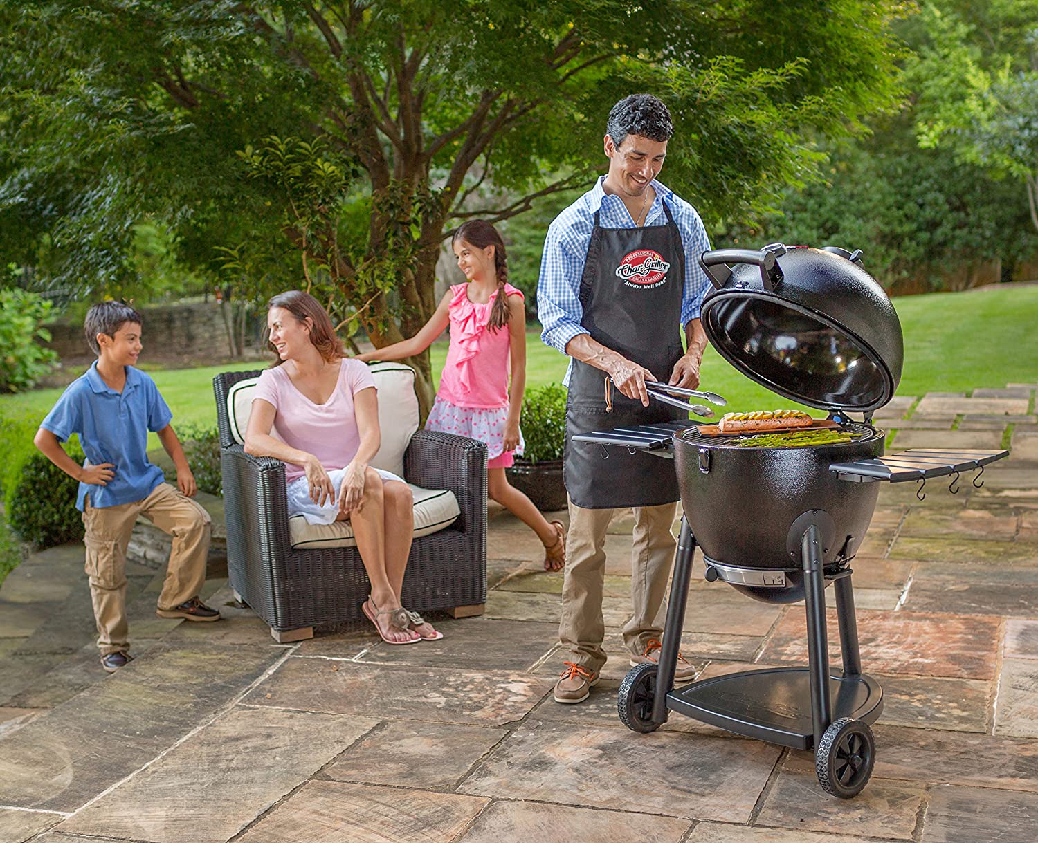 Char-Griller E16620 Akorn Kamado Charcoal Grill, Graphite