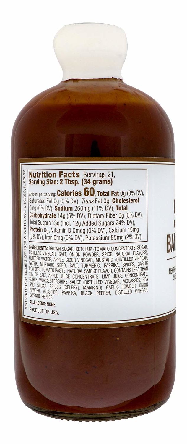 Lillie's Q - Barbecue Sauce nutritional facts