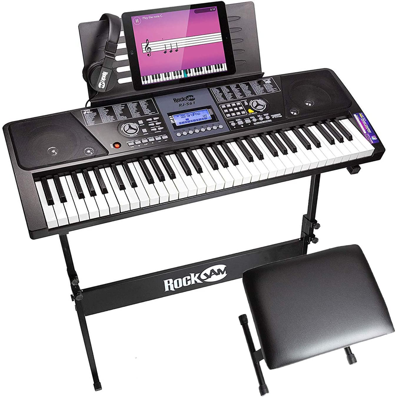 RockJam 61-Key Electronic Keyboard