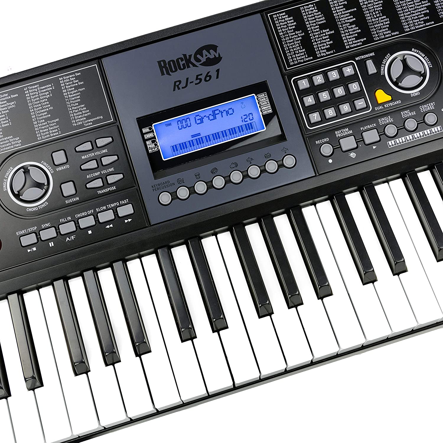 RockJam 61-Key Electronic keyboard keys