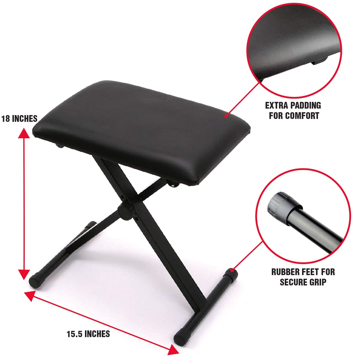 RockJam 61-Key Electronic seat and specifications