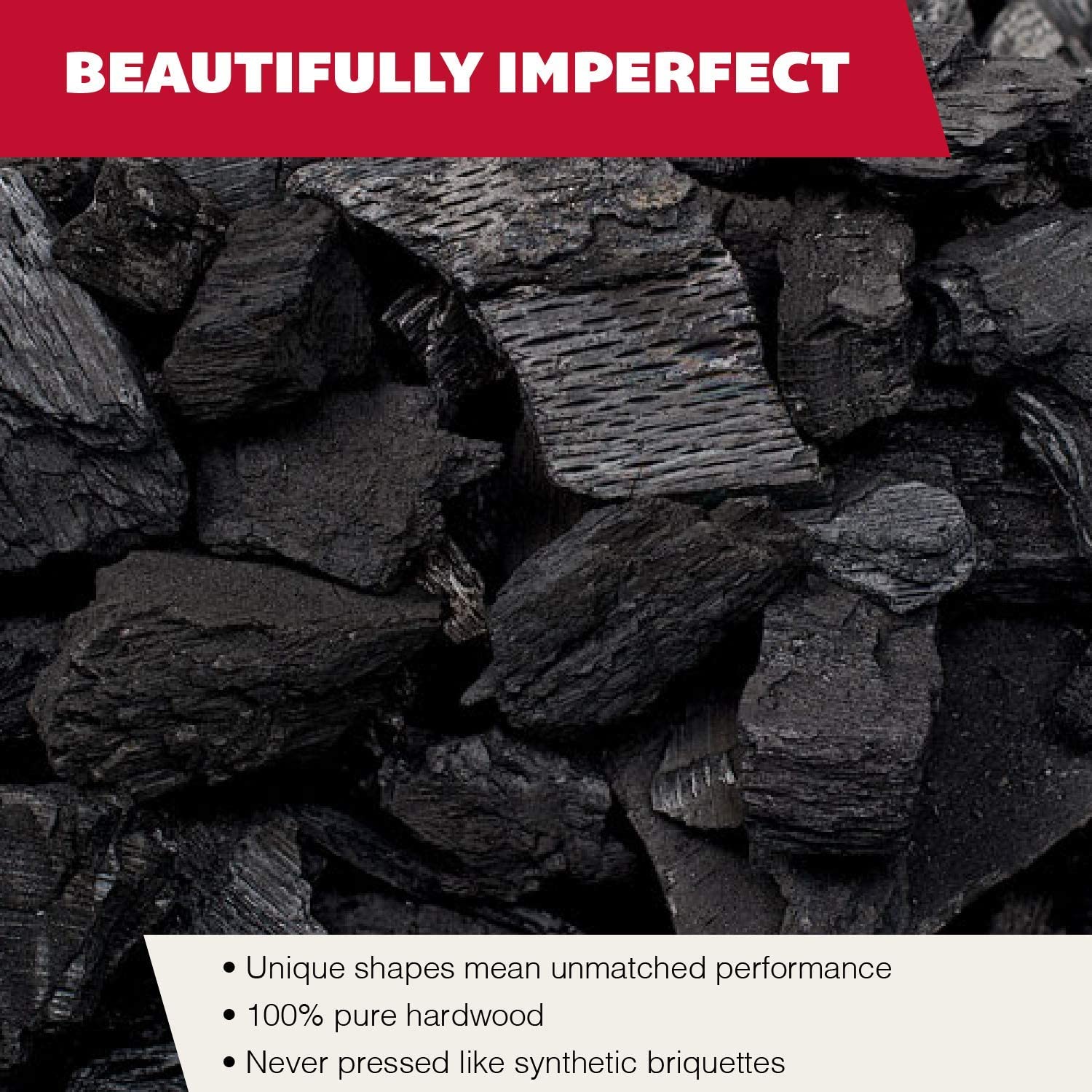 Rockwood All-Natural Hardwood Lump Charcoal size