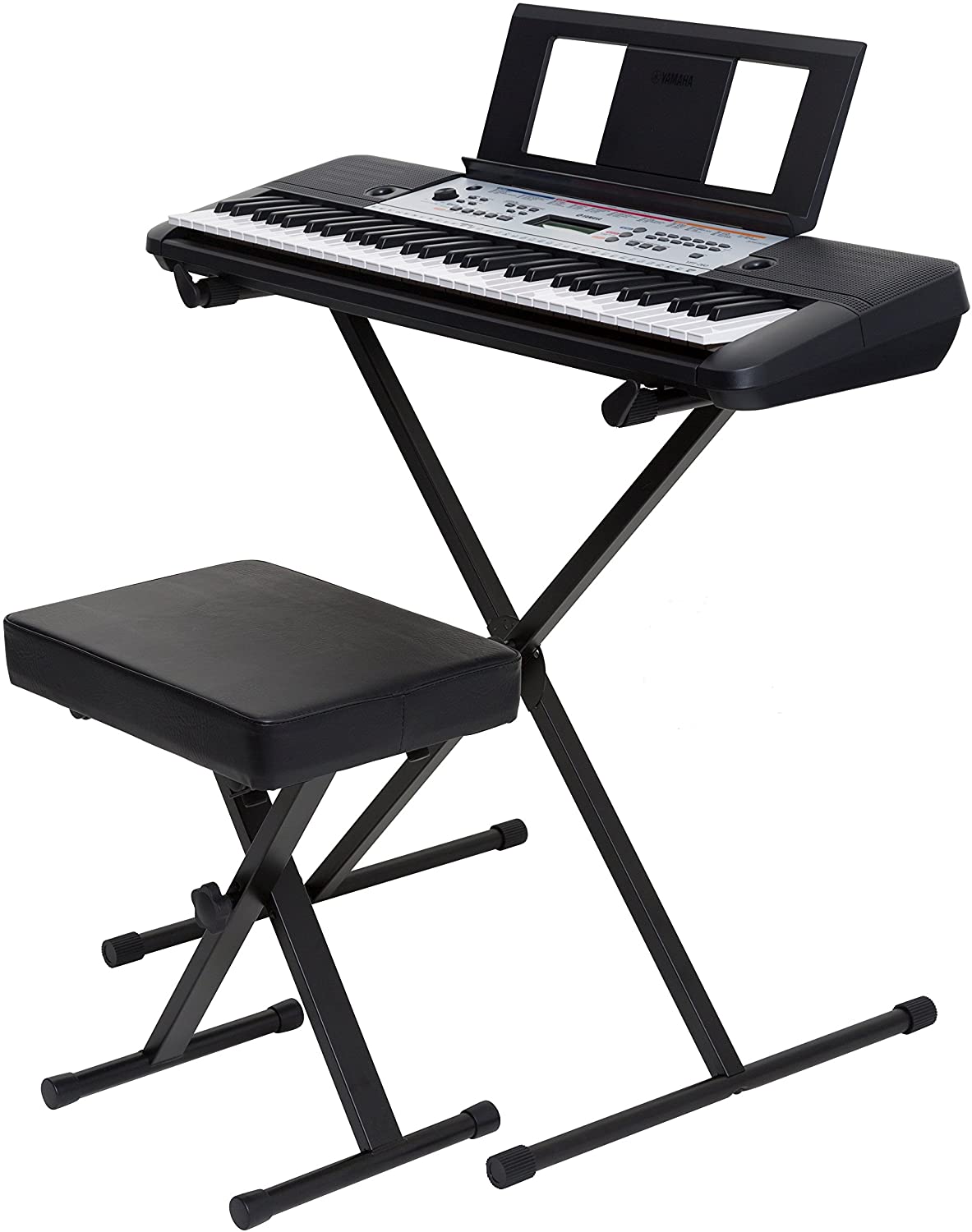 Yamaha YPT-260 61-Key Portable Keyboard Bundle set