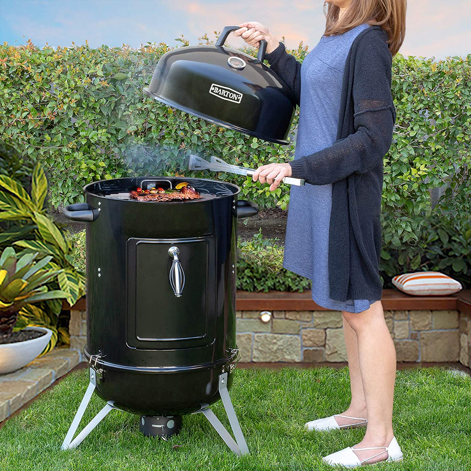 Barton Vertical 18” Charcoal Smoker