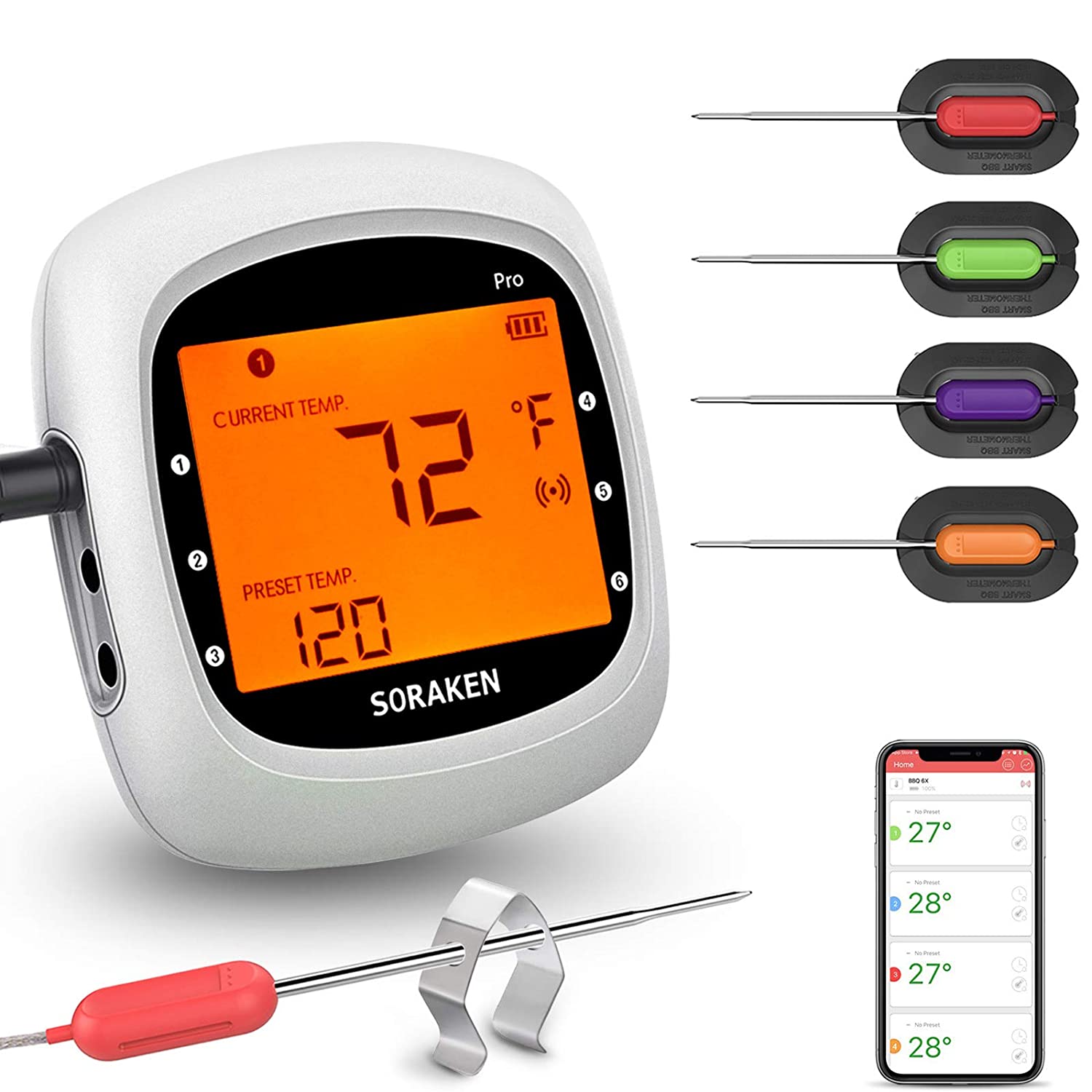 Soraken Wireless Meat Thermometer