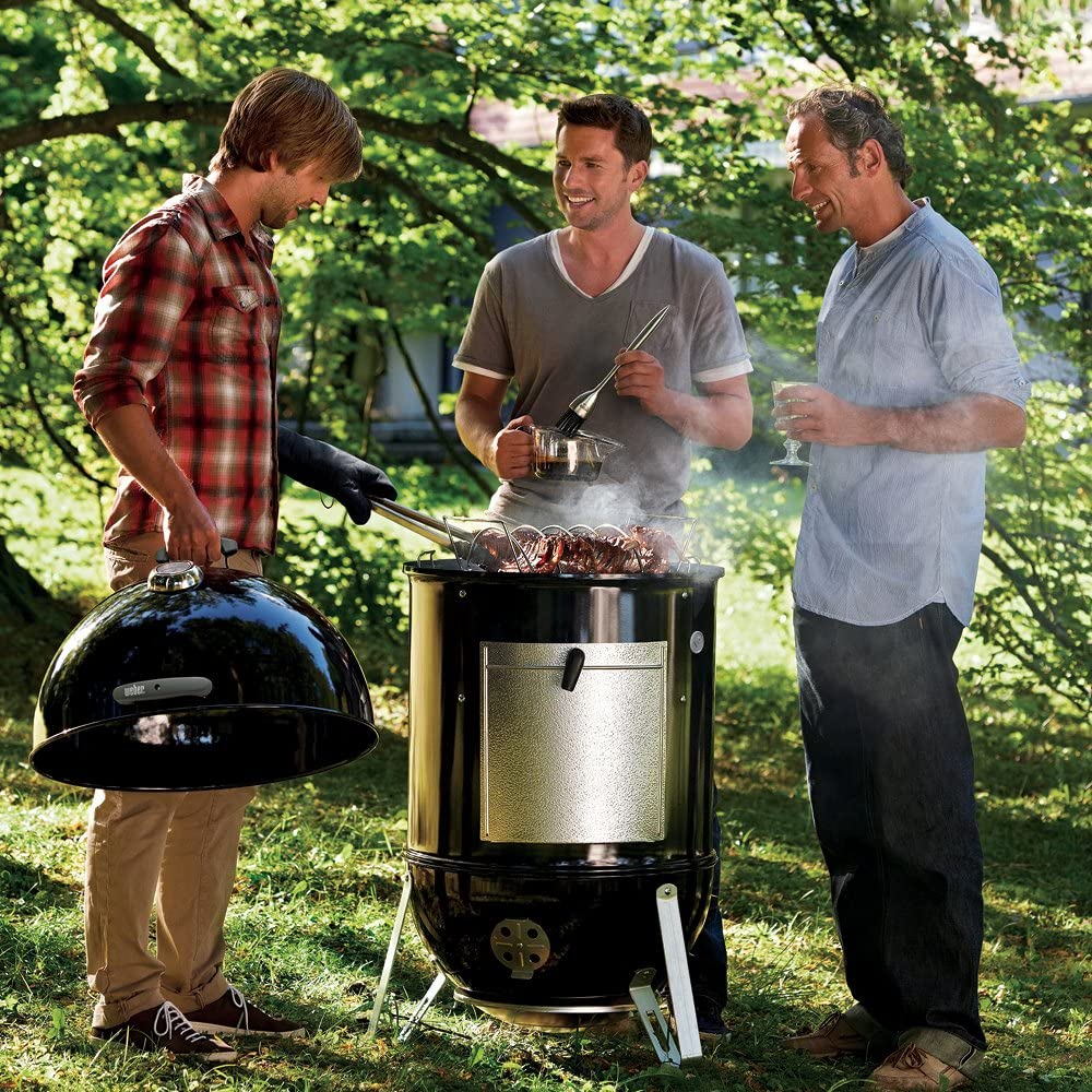 Weber 22-inch Smokey Mountain Cooker, Charcoal Smoker outdoor