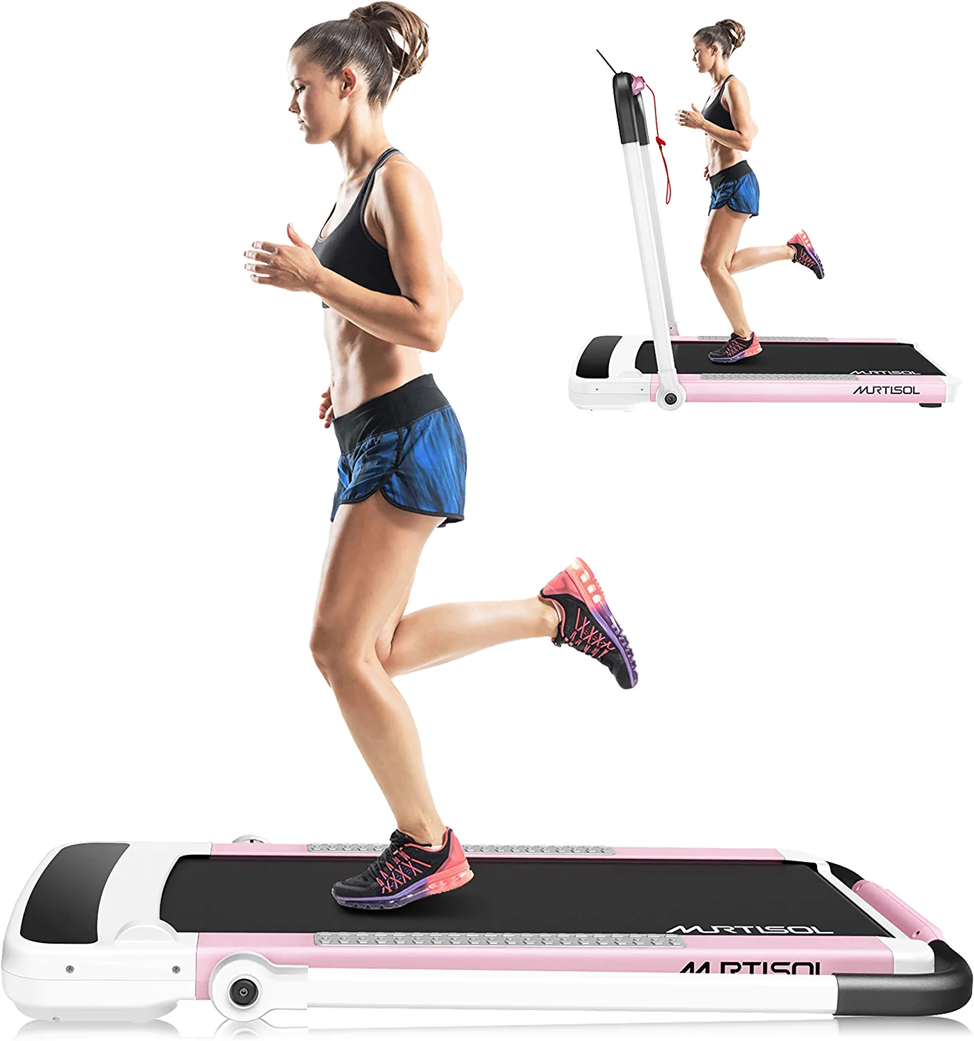 Murtisol 2-in-1 Folding Treadmill