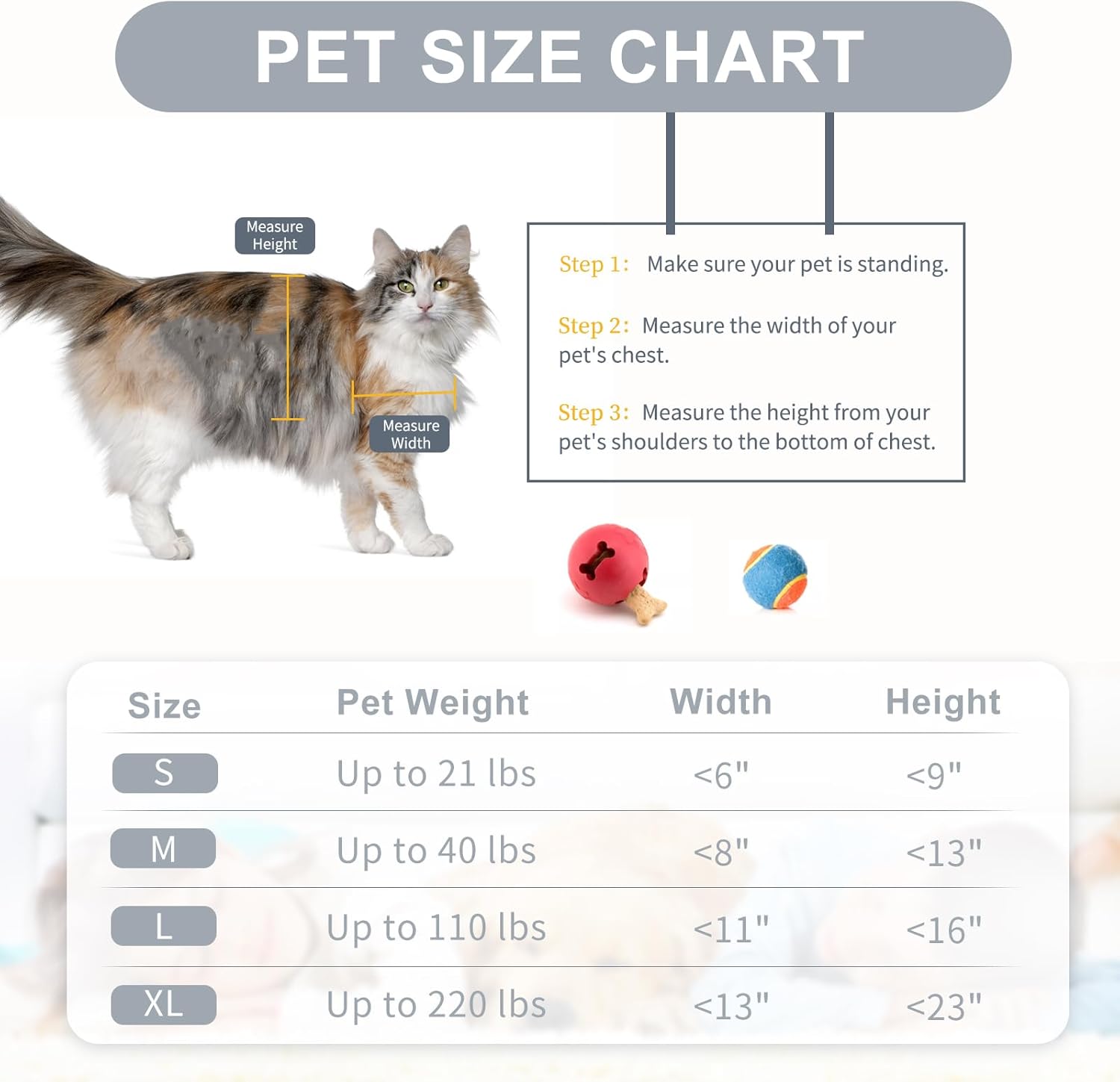 Decormax Pet Door with Telescoping Tunnel pet size chart