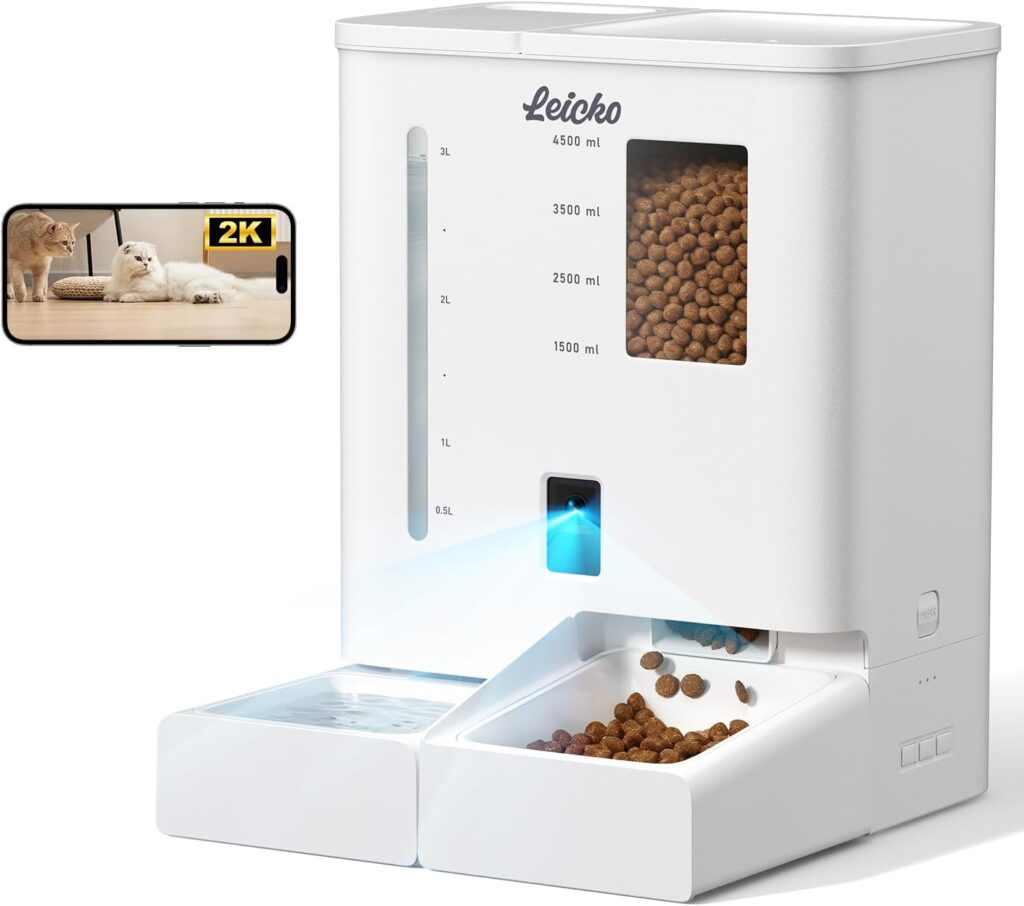 LEICKO Automatic Cat Feeder with Camera