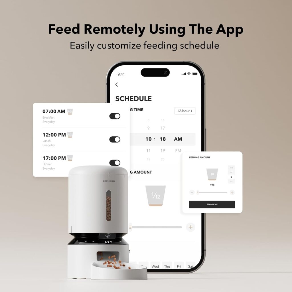 PETLIBRO Automatic Cat Feeder with Camera app access